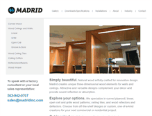 Tablet Screenshot of madridinc.com